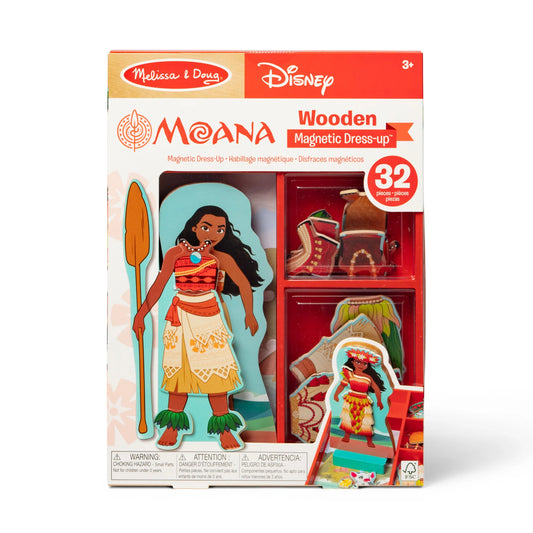 Moana Wooden Magnetic Dress-Up