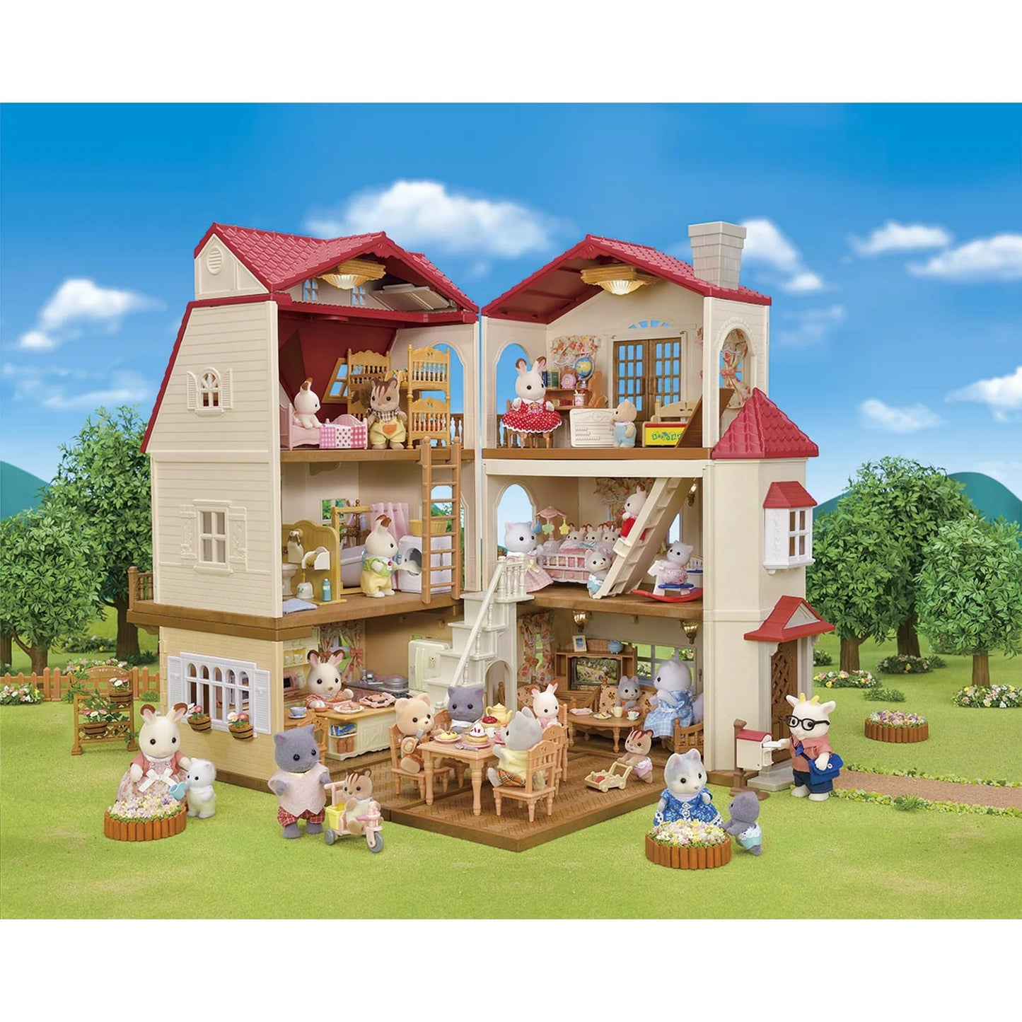 Calico Critters Red Roof Country Home Gift Set