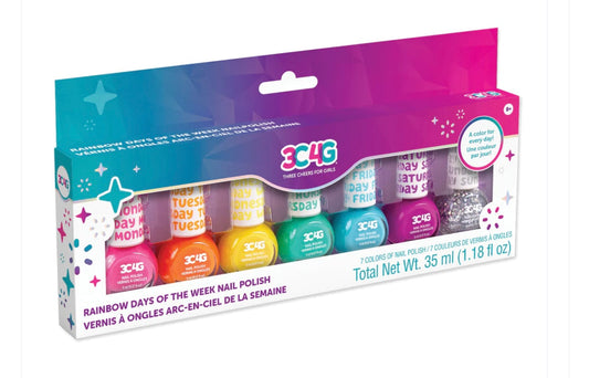 3C4G Days of the Week Nail Polish Set