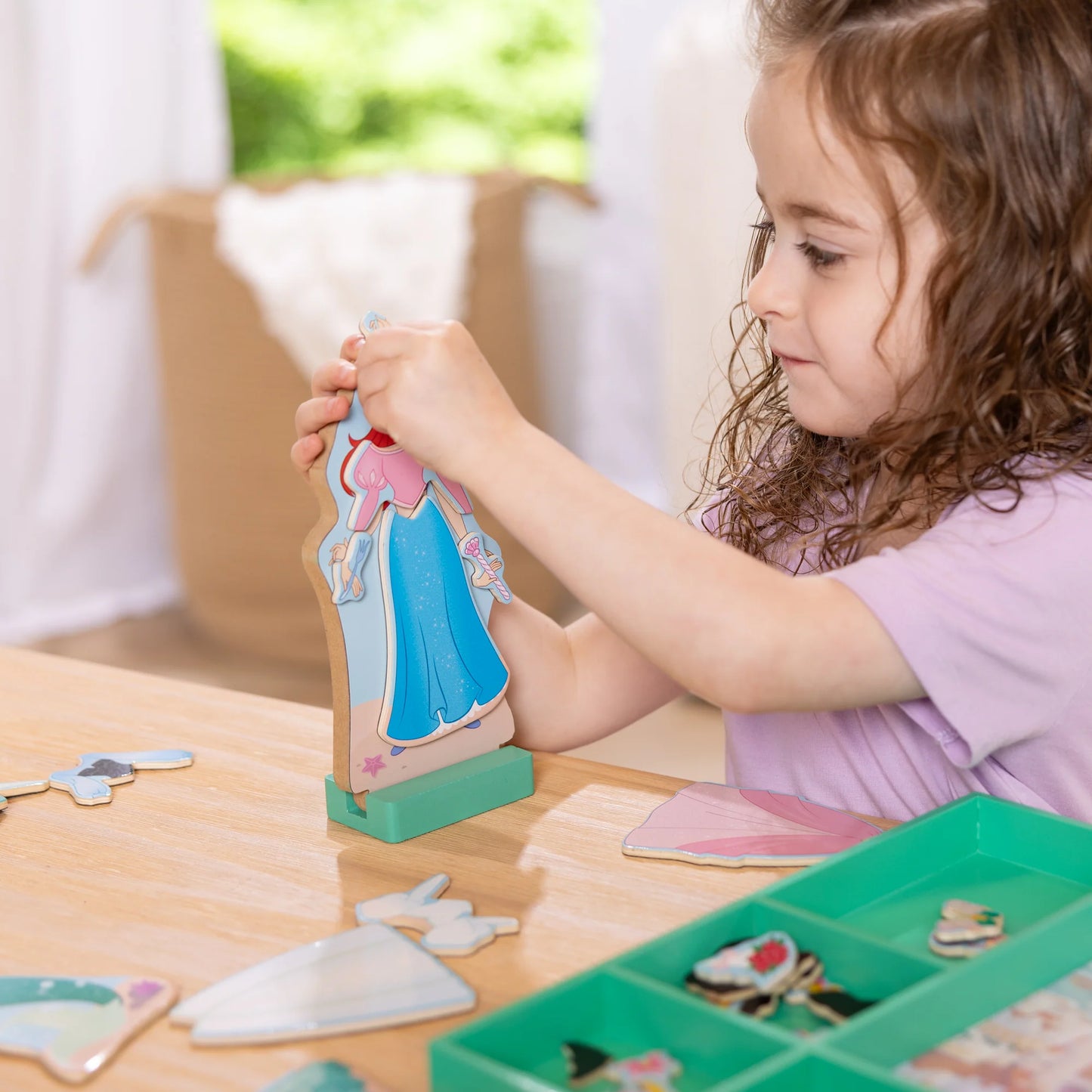Ariel Wooden Magnetic Dress-Up