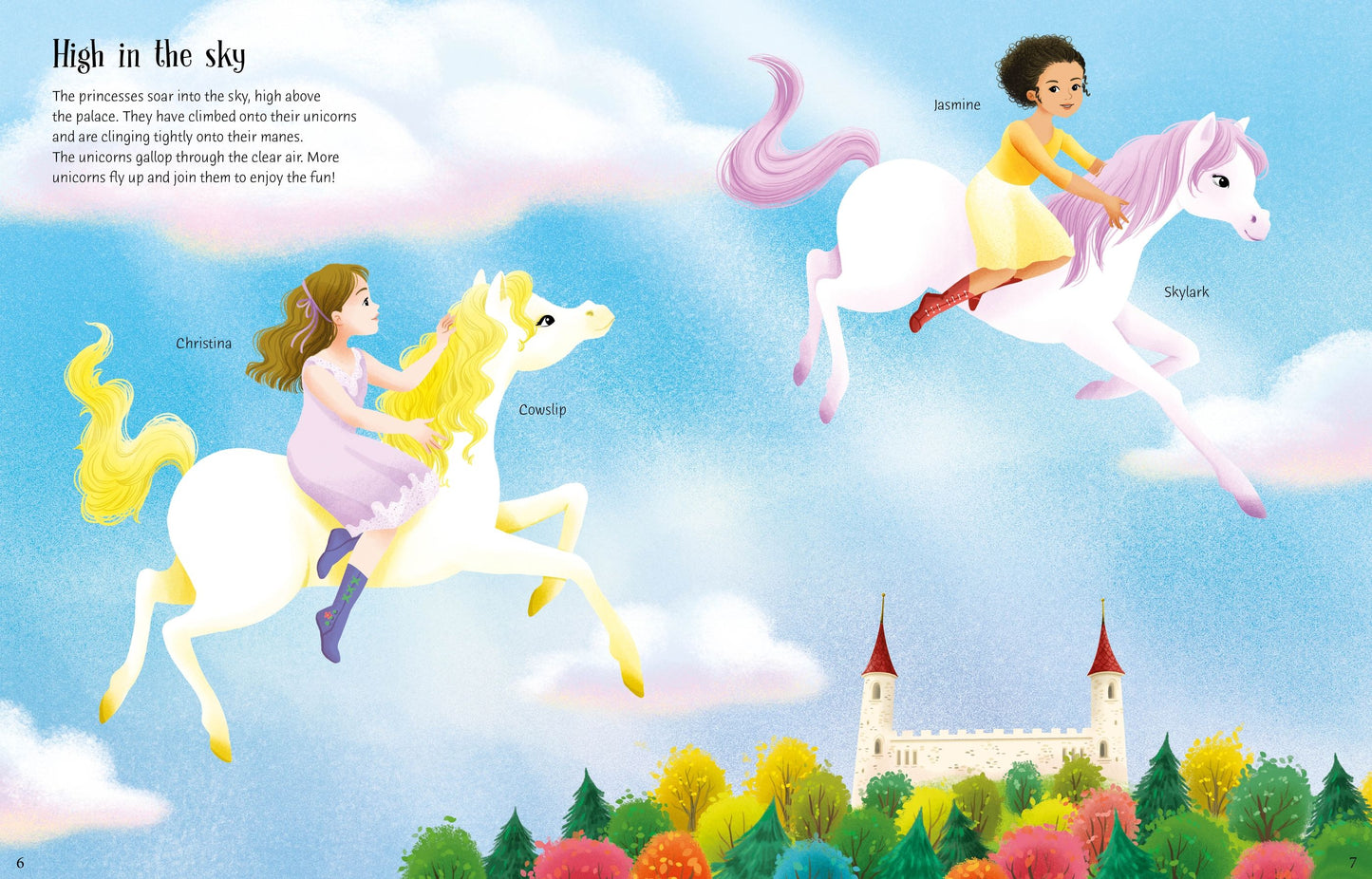 Sticker Dolly Dressing Unicorn Princesses