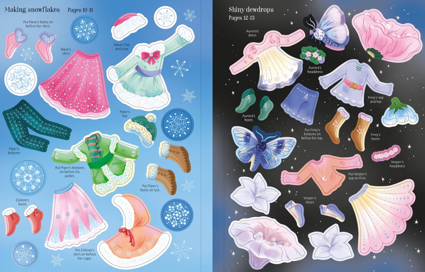 Sticker Dolly Dressing Crystal Fairies