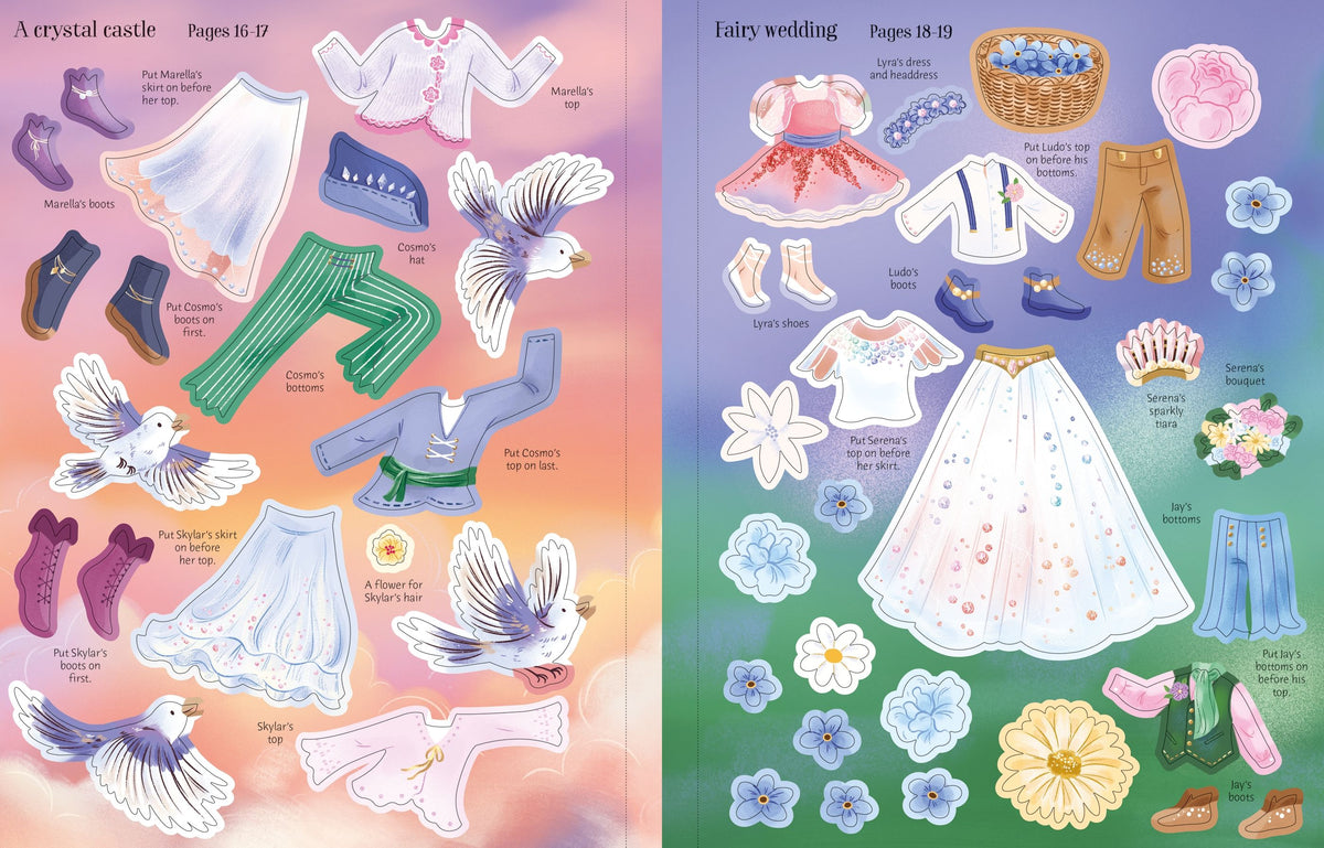 Sticker Dolly Dressing Crystal Fairies