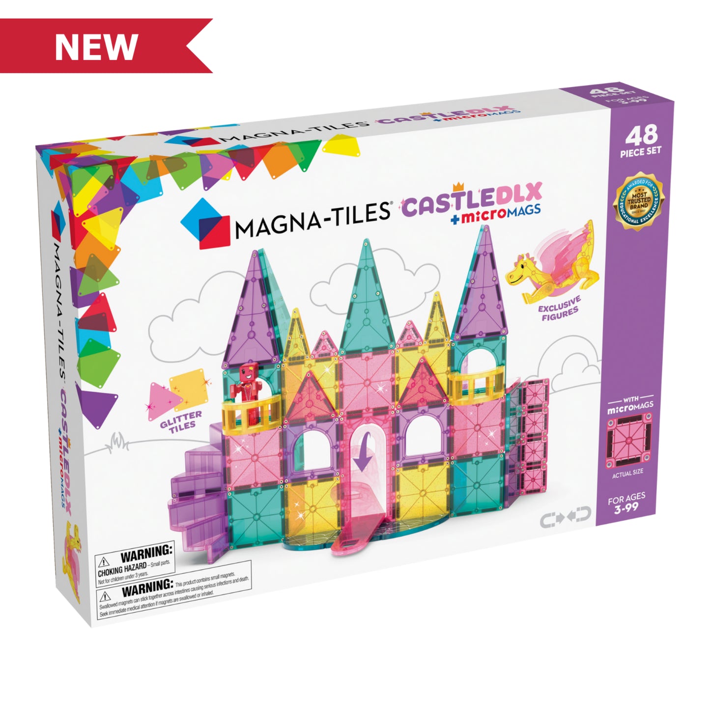 Magna-Tiles 48pc Castle Set