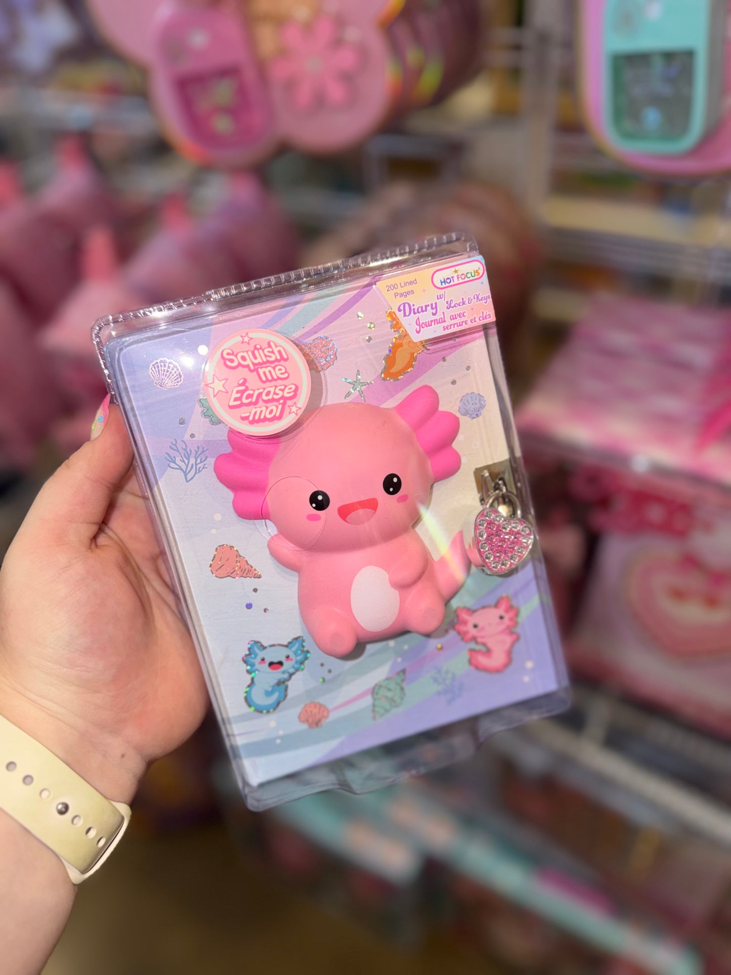 Axolotl Diary with Lock