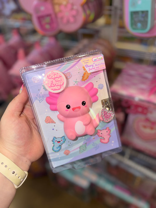 Axolotl Diary with Lock