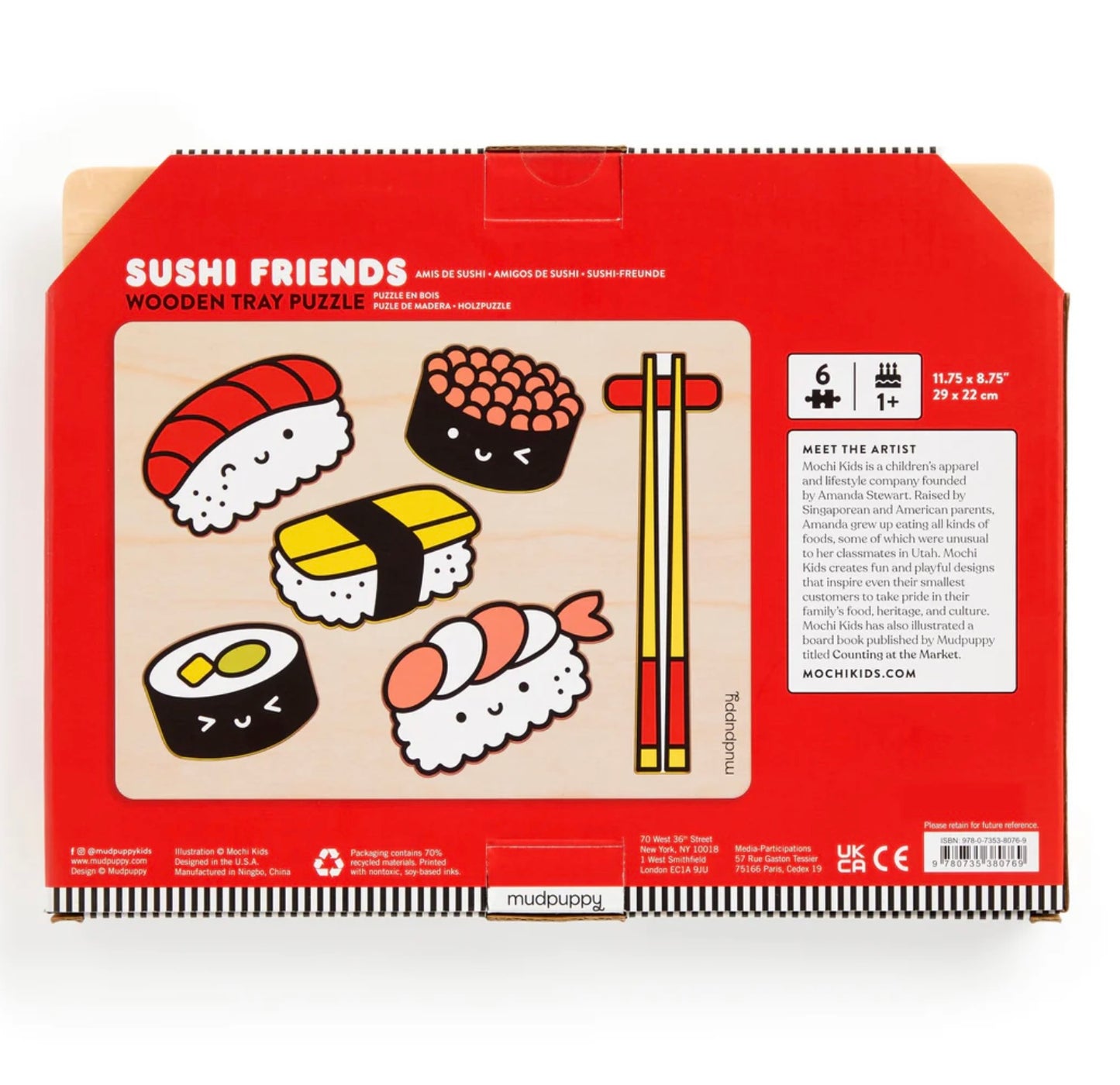 Sushi Friends Wooden Puzzle