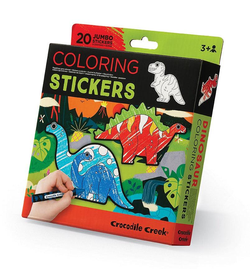 Dino Coloring Stickers