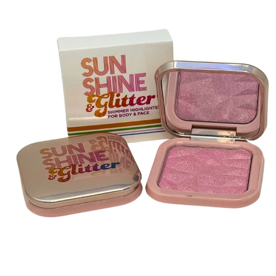 Sunshine & Glitter Highlighter Shimmer Compact