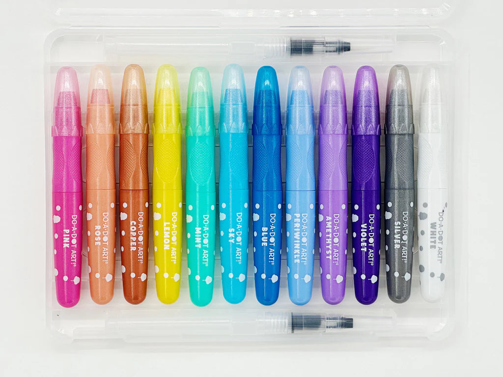 Cotton Candy Shimmer Watercolor Crayons Set of 12