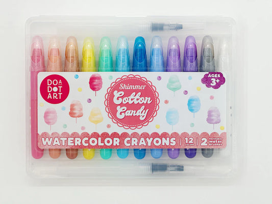Cotton Candy Shimmer Watercolor Crayons Set of 12