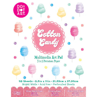 Cotton Candy 3-in-1 Mixed Media Art Pad 48 Sheets