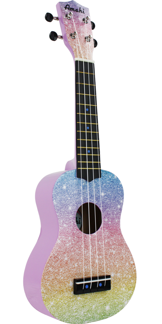 Rainbow Glitter Ukulele