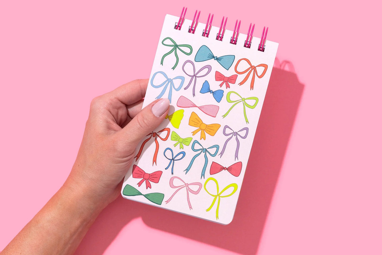Colorful Bows Spiral Top Notebook