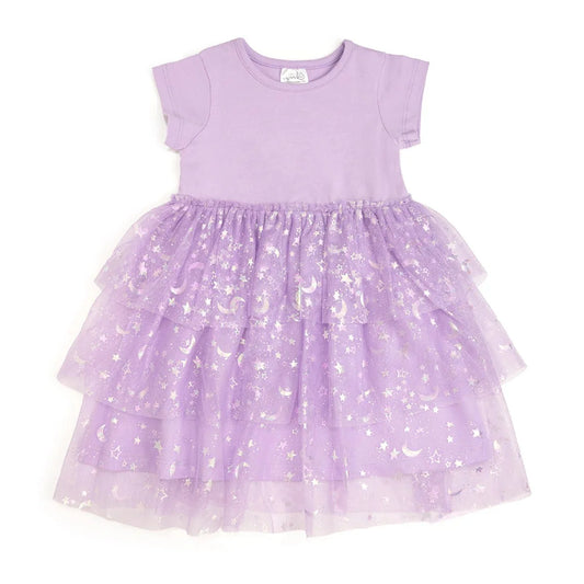 Lilac Moon and Stars Dress