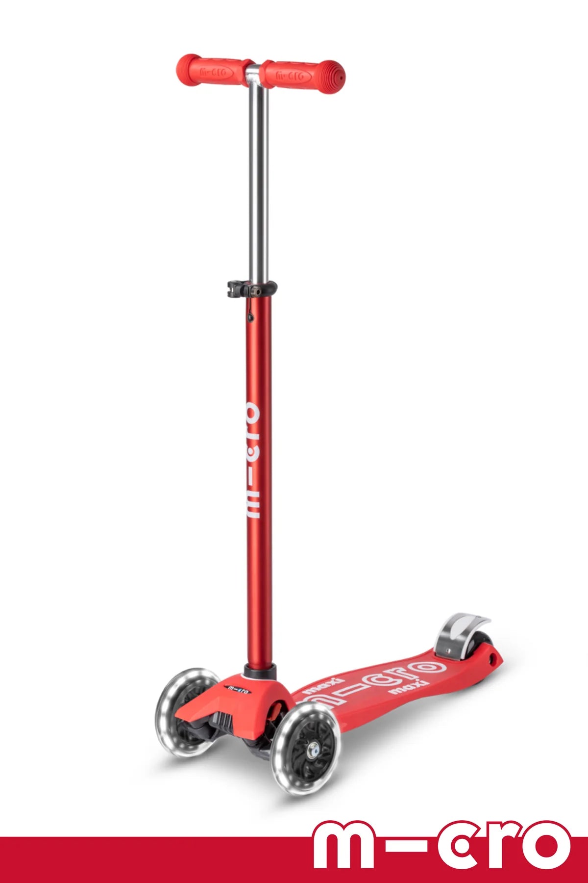 Red Micro Maxi LED Scooter