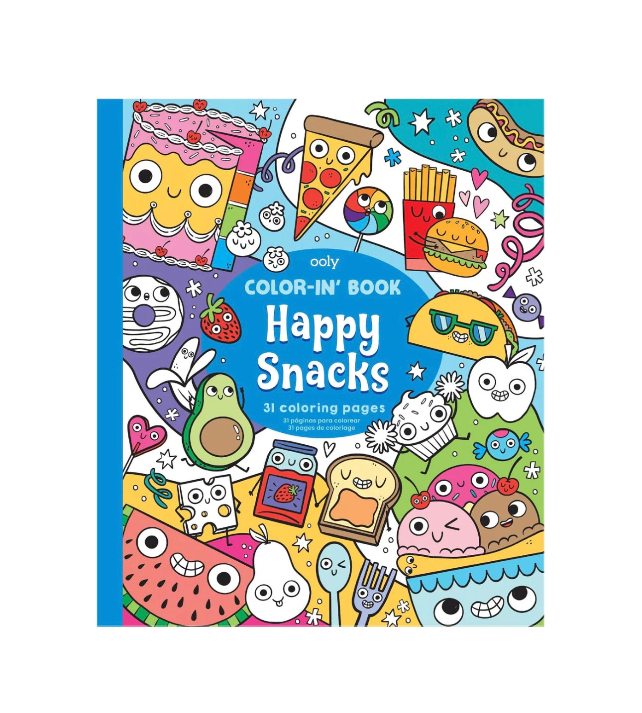 Happy Snacks Color-In’ Book