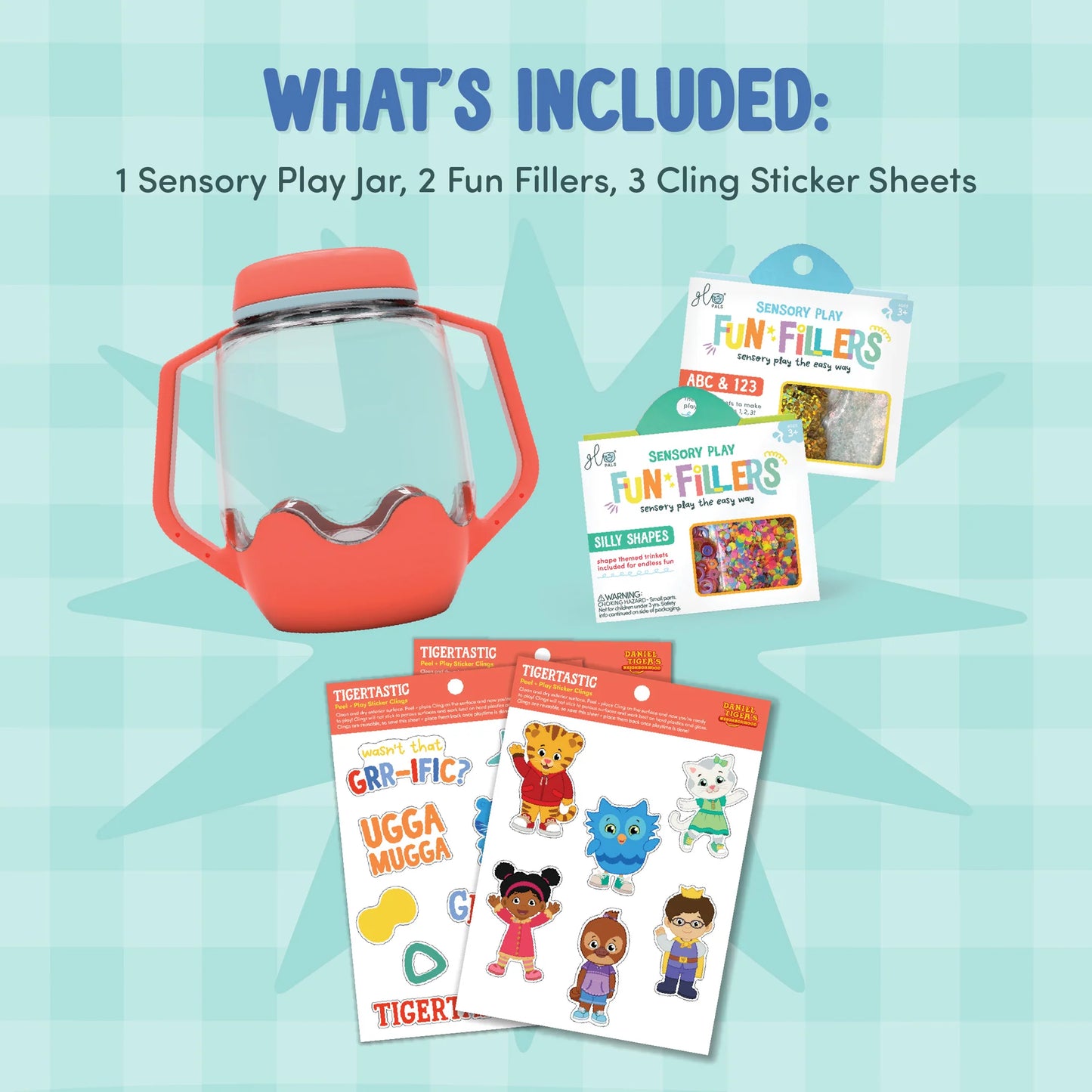 DIY Sensory Jar Gift Set Daniel Tiger