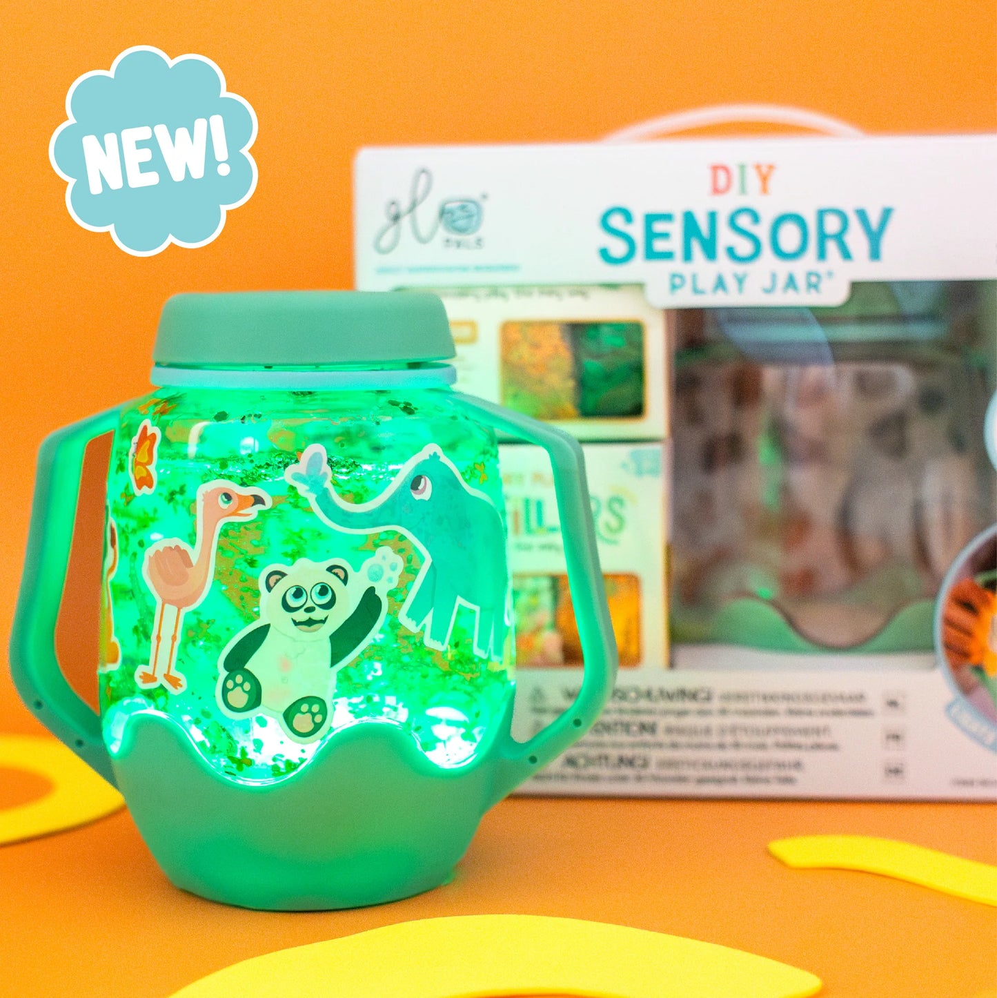 DIY Sensory Jar Gift Set Zoo