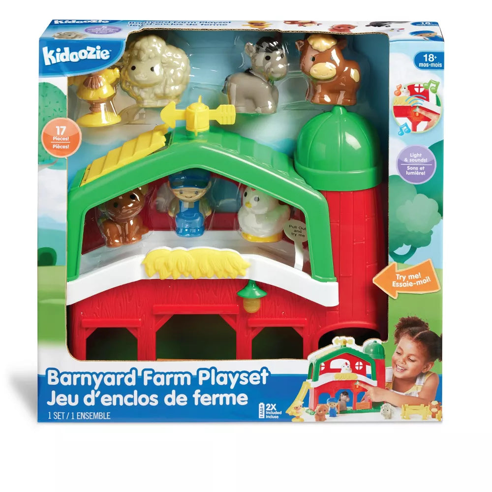Kidoozie Barnyard Farm Playset