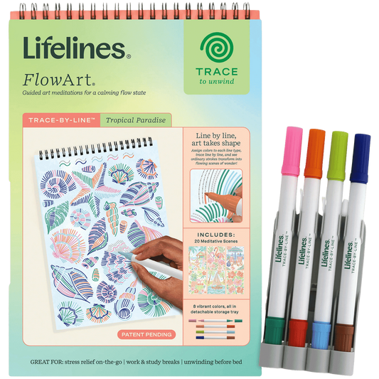 Lifelines FlowArt Trace By Line Tropical Paradise