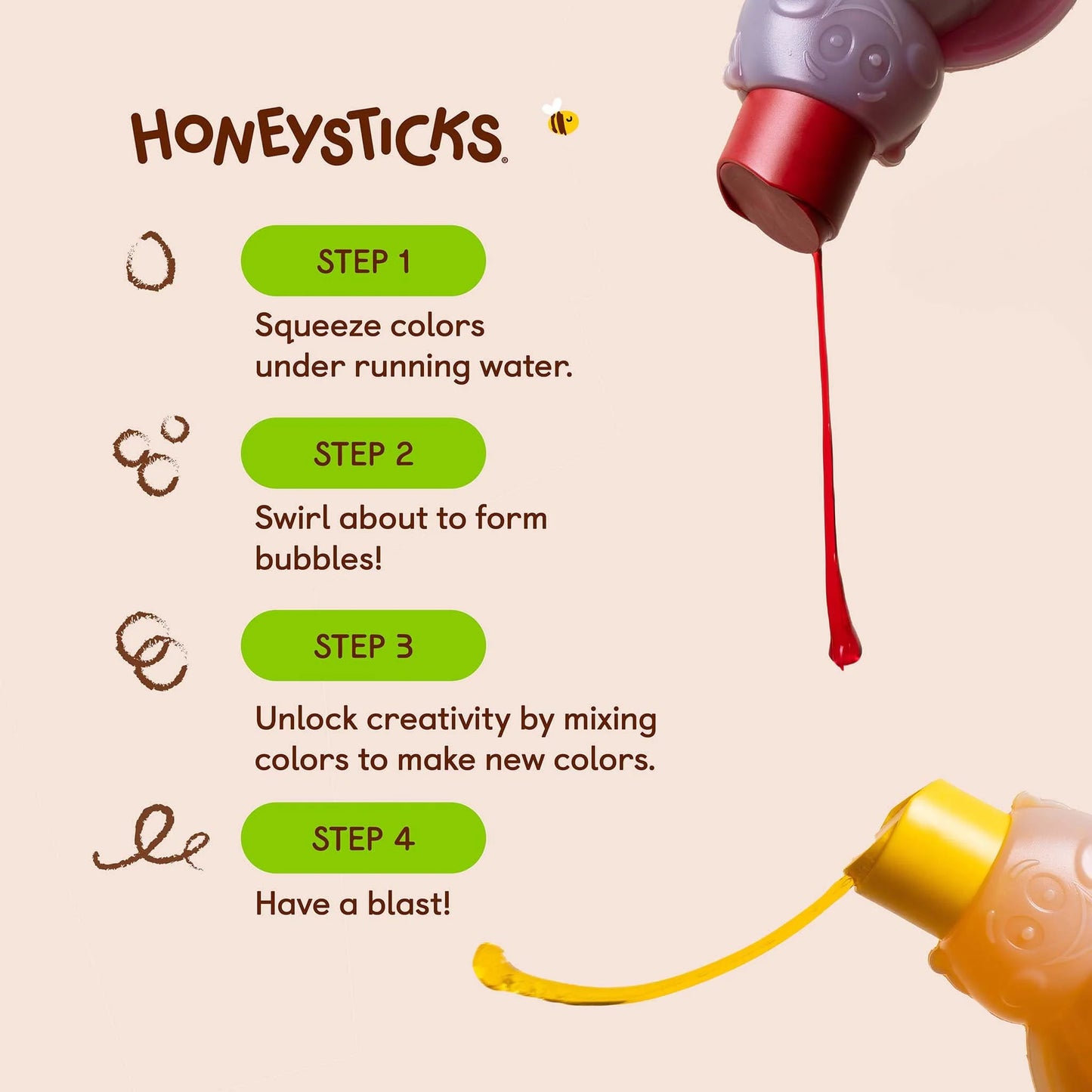 Honeysticks Color Mixing Bubble Bath