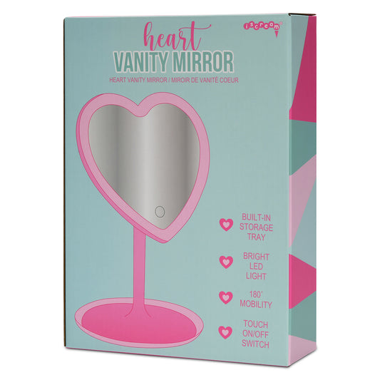 Light Up Heart Mirror