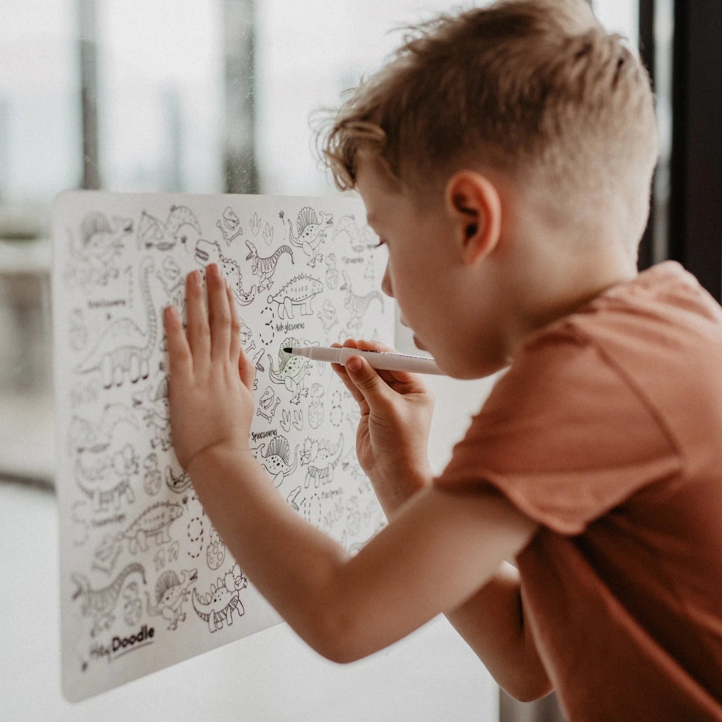 DinoRoar Classic Coloring & Doodle Mat