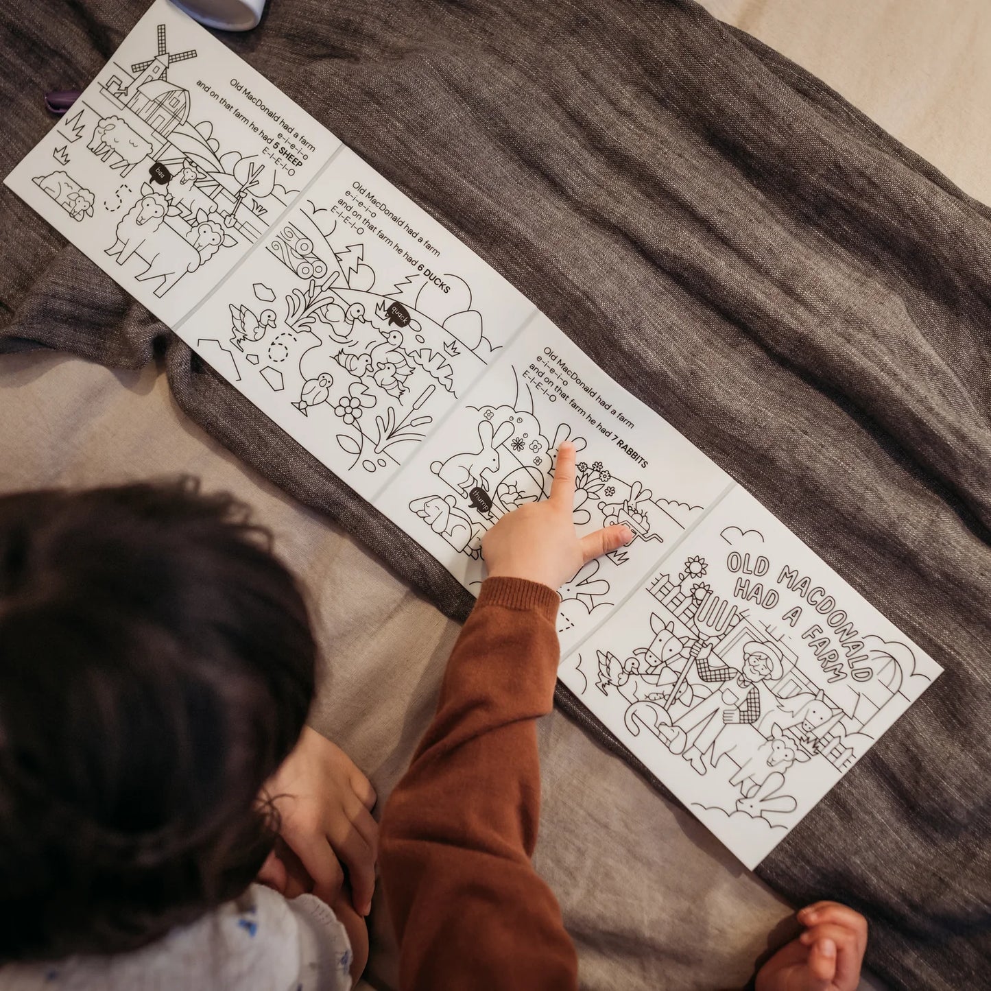 Old MacDonald Had a Farm Tales Reusable Coloring Book