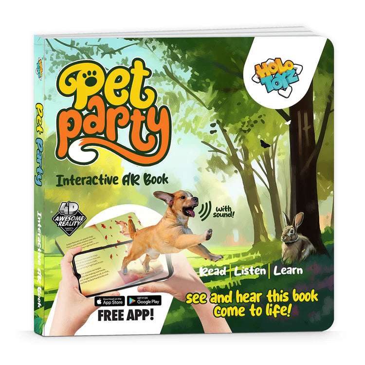 Interactive AR Book Set (Dinos, Pet Party, and Sea Creatures)