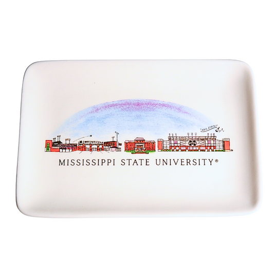 Mississippi State Skyline Trinket Dish