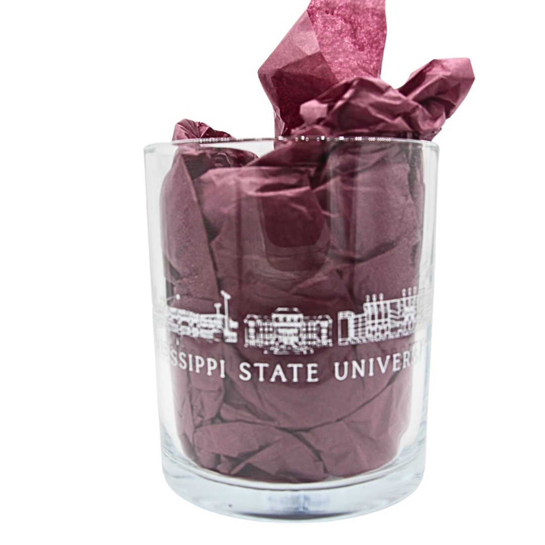 Mississippi State Skyline Glass