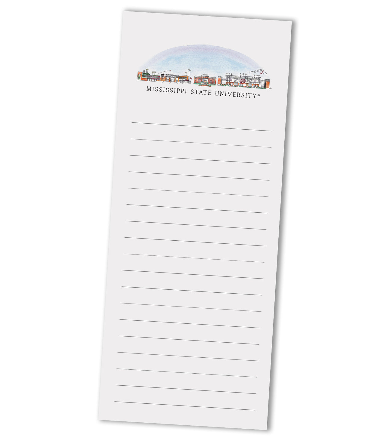 Mississippi State Skyline Notepad