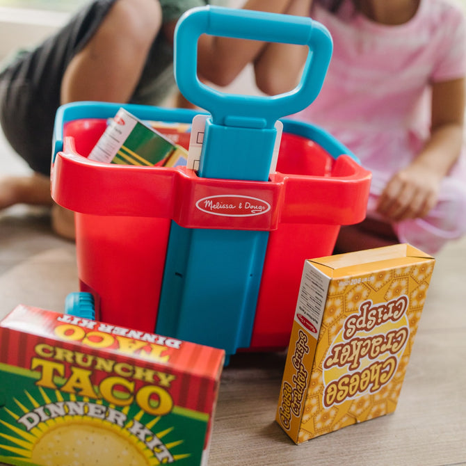 Grocery Basket with Rollers