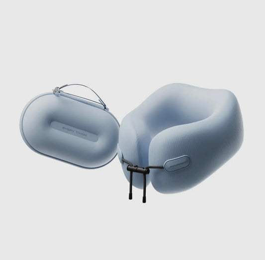 Light Blue Travel Pillow
