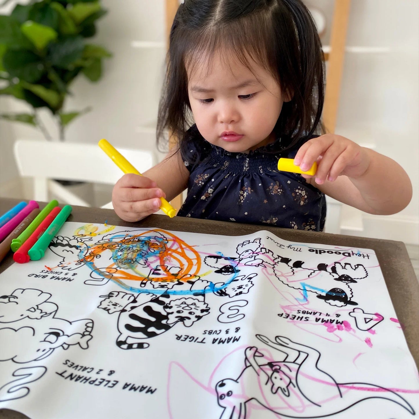 My First Counting Coloring & Doodle Mat
