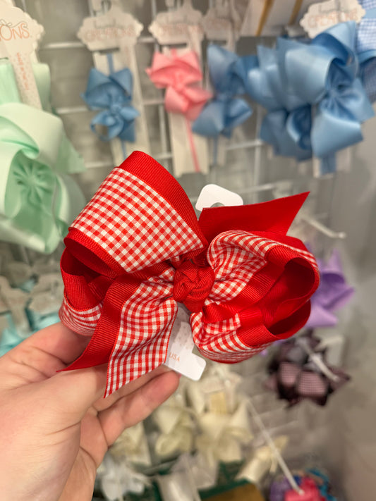 Red Gingham Bow