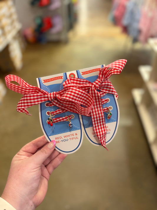Gingham Shoelaces
