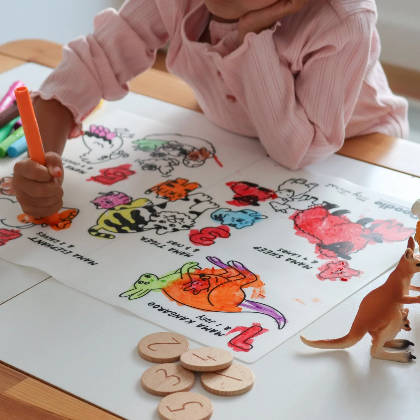 My First Counting Coloring & Doodle Mat