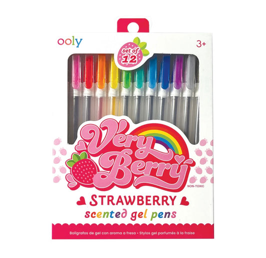 Very Berry Strawberry Scented Gel Pens 12 pk