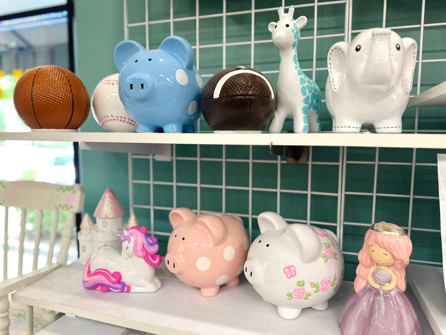 White Piggy Bank