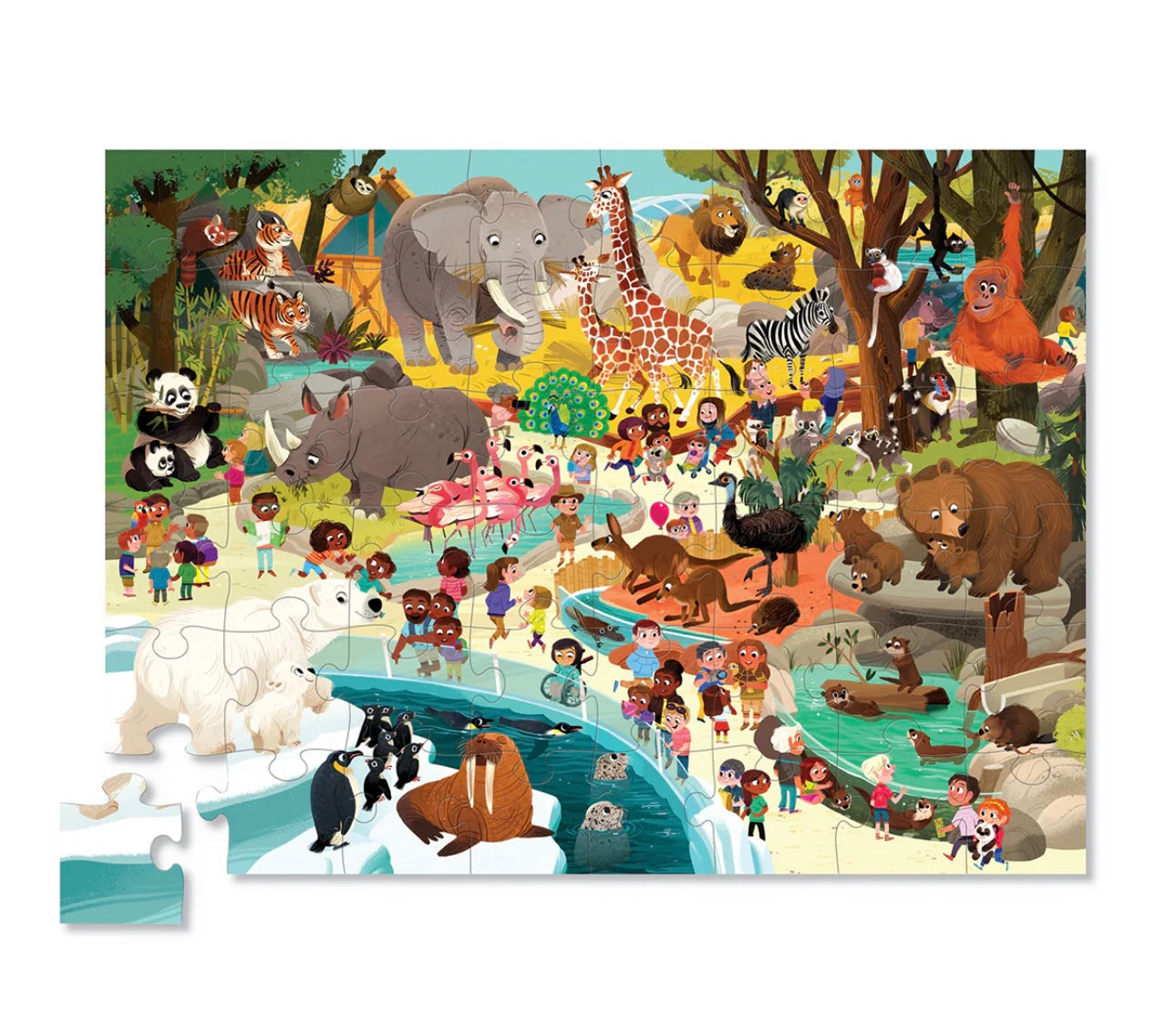 Day at the Zoo Floor Puzzle