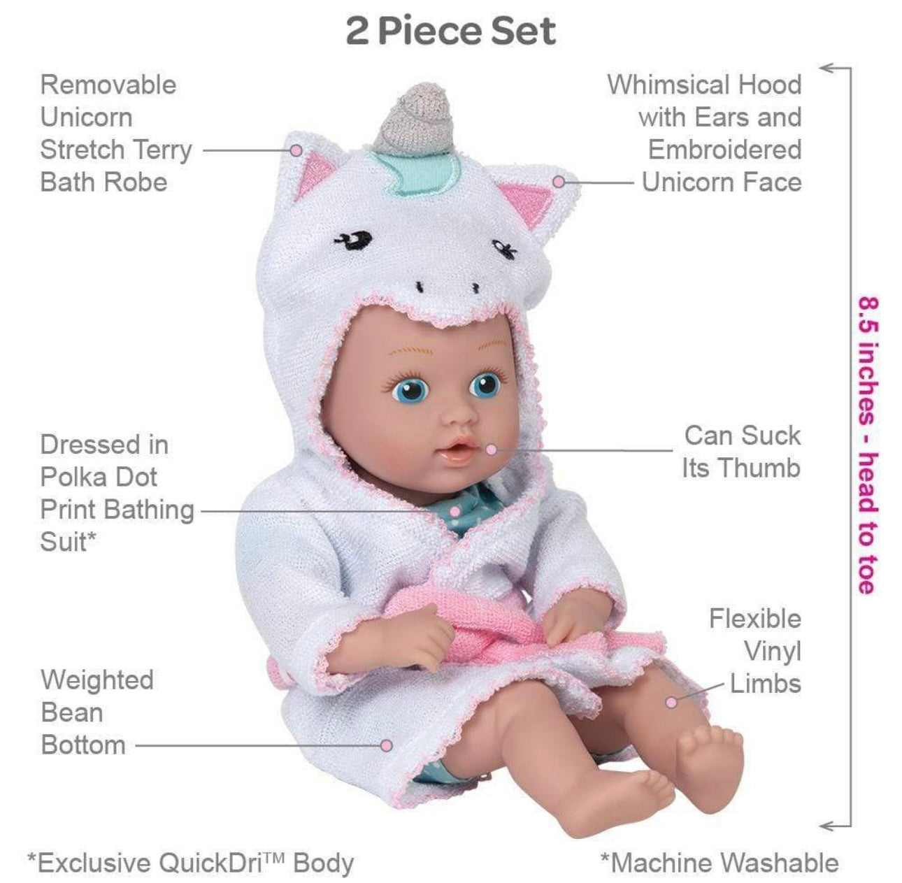 Unicorn Bathtime Baby Tot