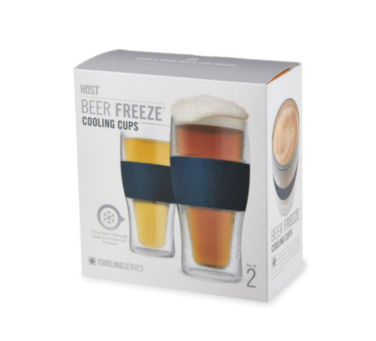 Beer Freeze Cooling Cups Set of 2