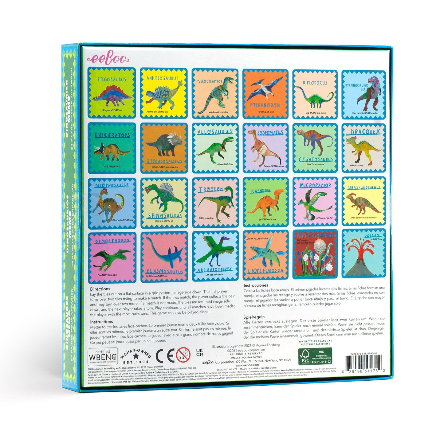 Shiny Dino Memory Game