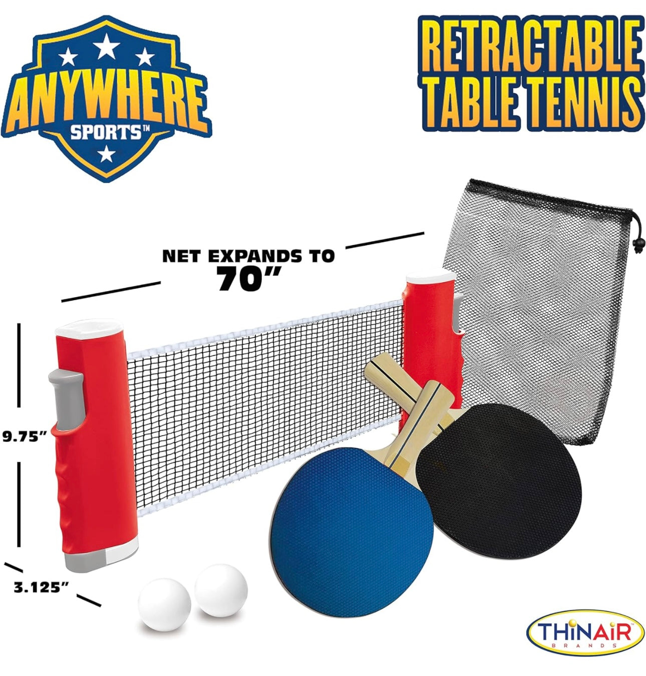 Anywhere Retractable Table Tennis