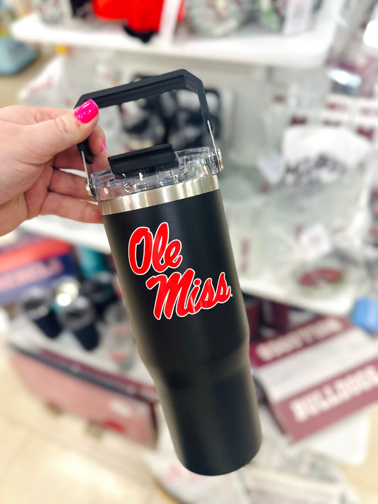 Ole Miss 32oz Bucket Handle Tumbler