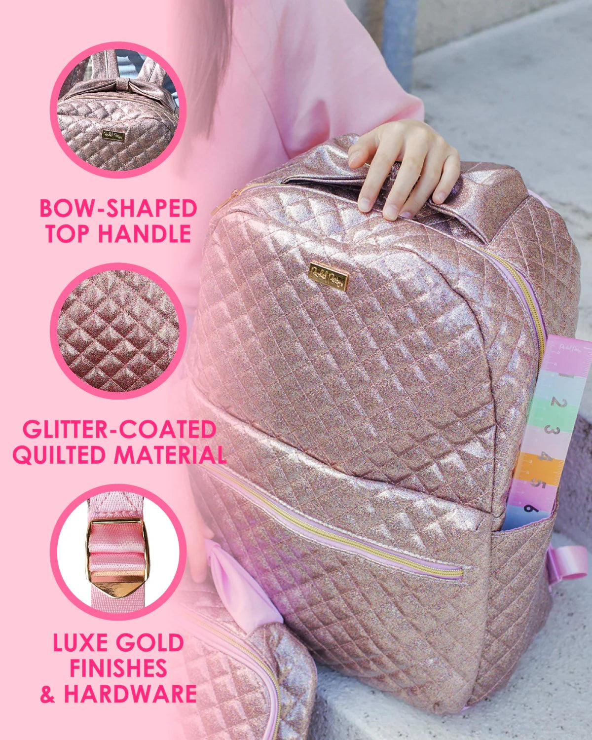 Packed Party Large Glitter Party Backpack