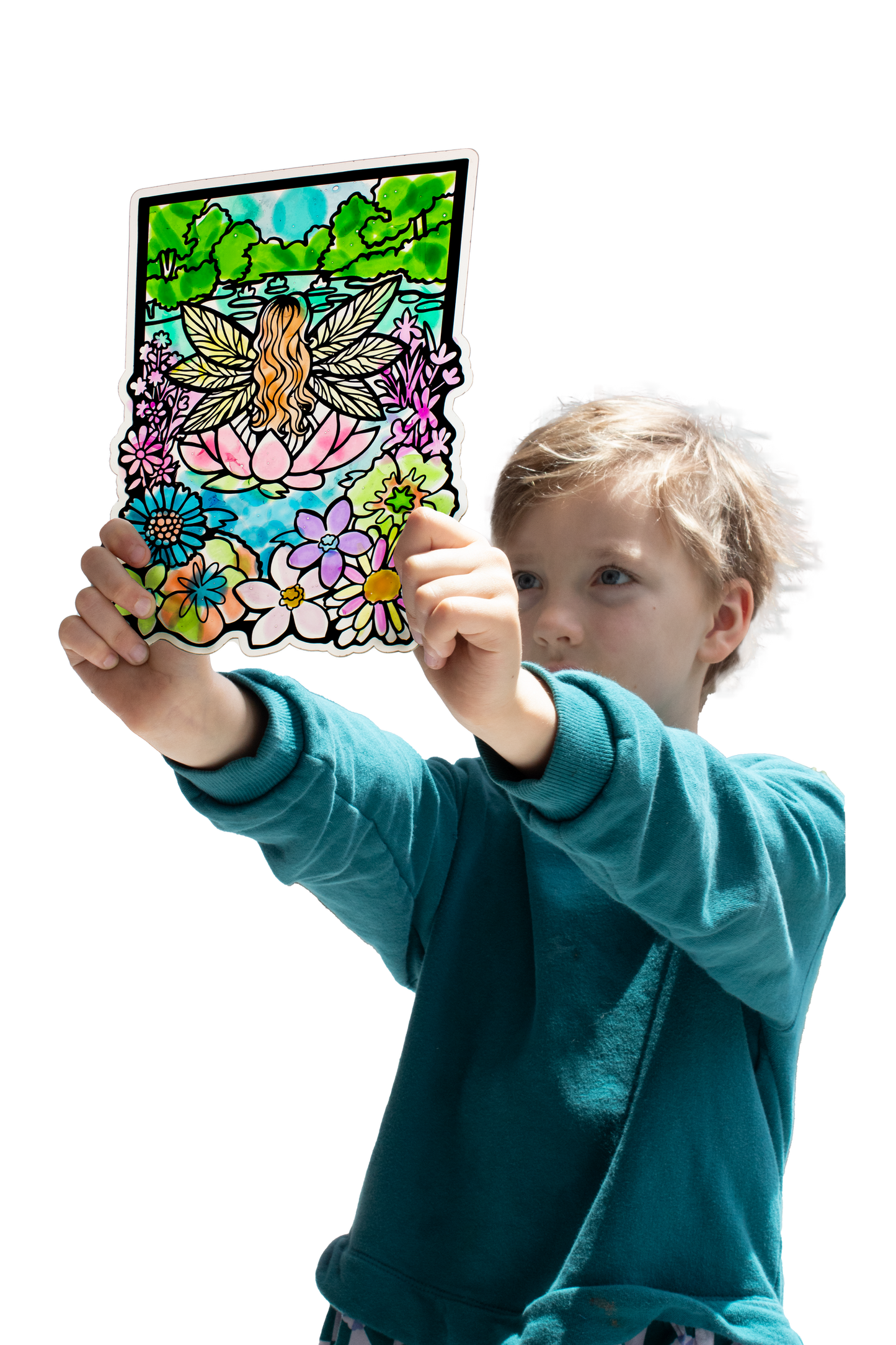 Fairy in a Lotus Windowscape Art Kit