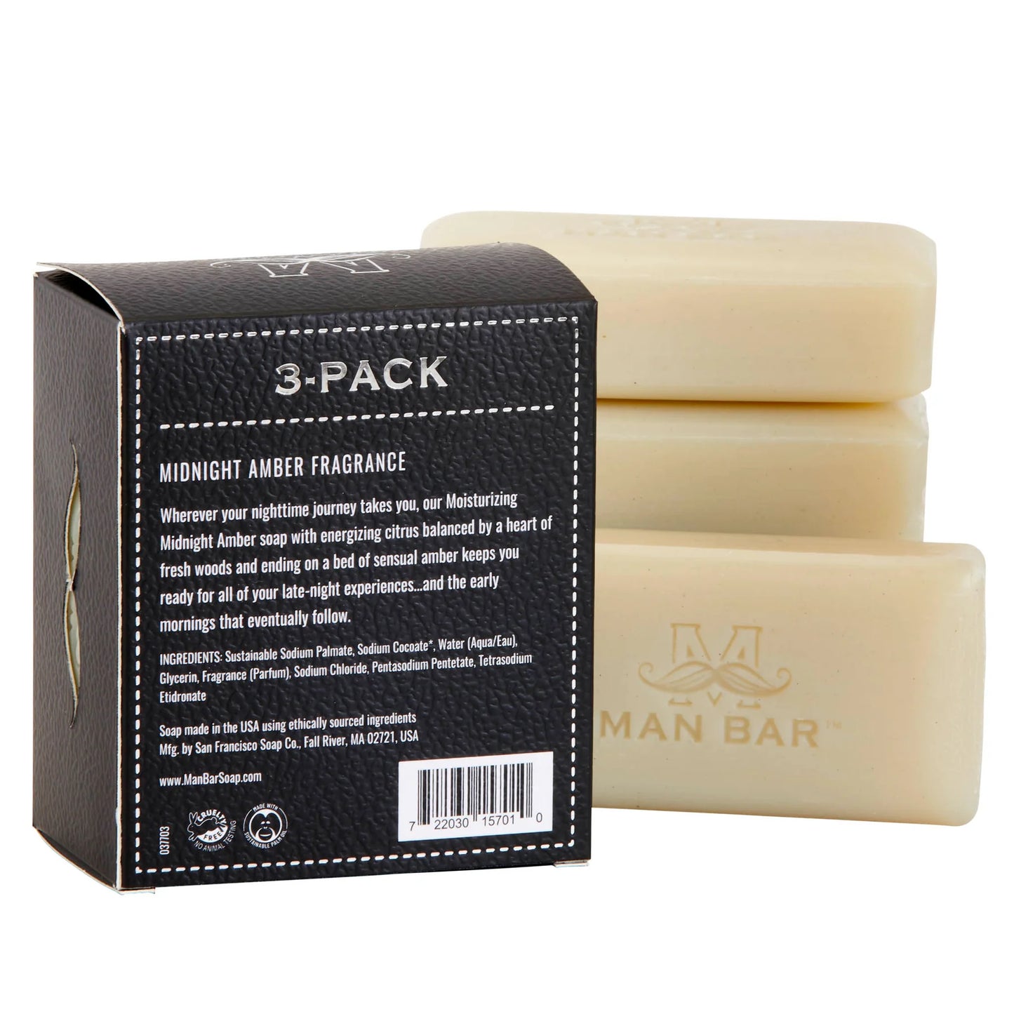 Man Bar Mini 3 Pack Midnight Amber